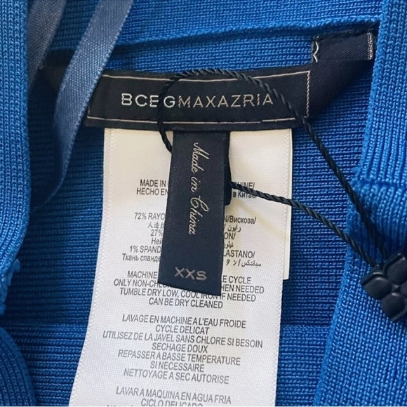 BCBGMaxAzria Skirt Bodycon Stretch Size XXS Royal blue NWT - Picture 5 of 5